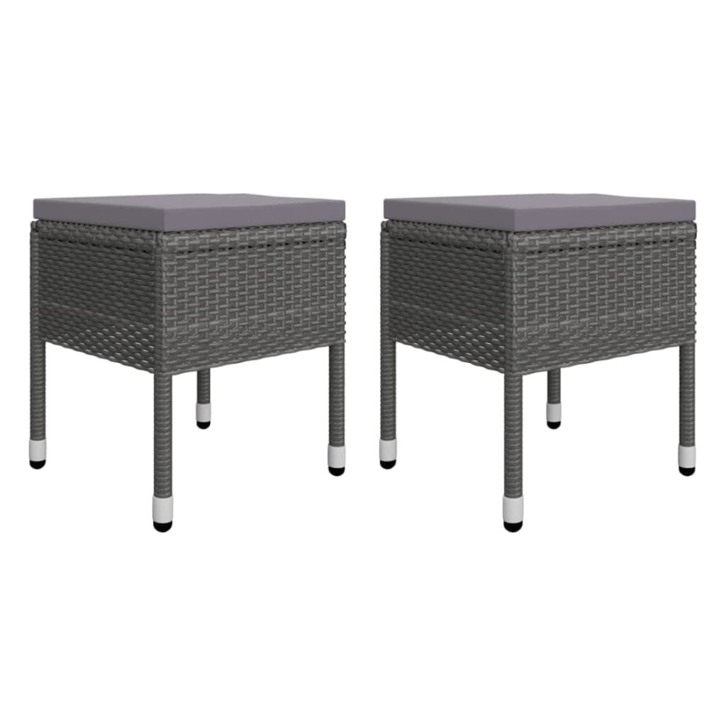 vidaXL 5 Piece Garden Dining Set Grey