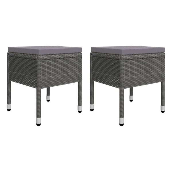 vidaXL 5 Piece Garden Dining Set Grey
