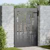 vidaXL Garden Gate 85x150 cm Corten Steel Bamboo Design
