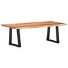 vidaXL Coffee Table with Live Edges 115x60x40 cm Solid Acacia Wood