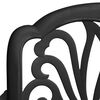 vidaXL 3 Piece Bistro Set Cast Aluminium Black