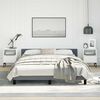 vidaXL Bed Frame without Mattress Dark Grey Queen Velvet