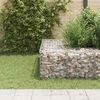 vidaXL Cube Gabion Raised Bed Steel Wire 40x40x40 cm