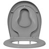 vidaXL Quick Release Toilet suitable for Seat Grey