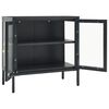 vidaXL Sideboard Anthracite 70x35x70 cm Steel and Glass