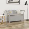 vidaXL Bench Grey 107x45x75.5 cm Solid Wood Fir