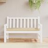 vidaXL Garden Bench Cushion Beige 120x50x7 cm Oxford Fabric