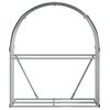 vidaXL Log Holder Anthracite 120x45x140 cm Galvanised Steel