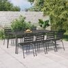 vidaXL Garden Table Anthracite 200x100x71 cm Steel