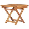 vidaXL Sun Loungers 2 pcs with Table and Cushion Solid Teak Wood