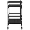 vidaXL Kitchen Trolley Black 82x40x78.5 cm Engineered Wood
