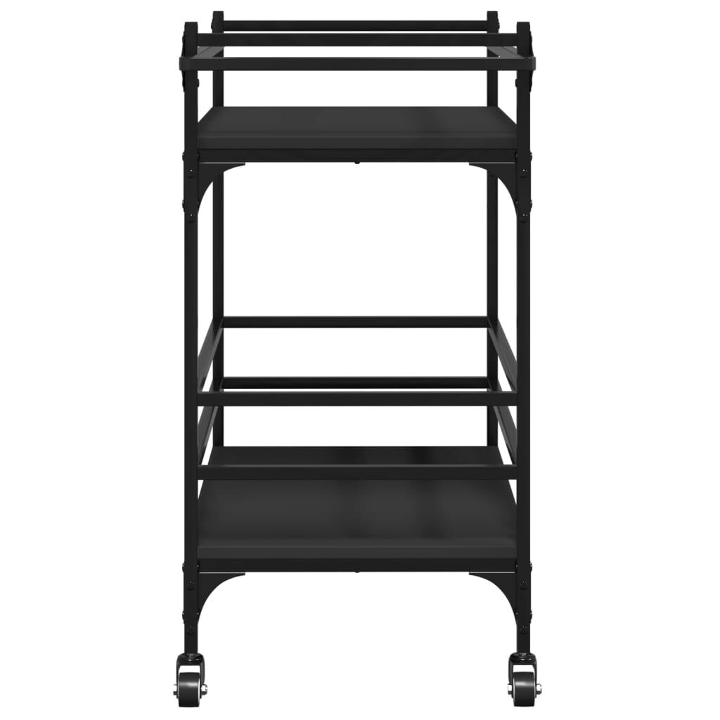 vidaXL Kitchen Trolley Black 82x40x78.5 cm Engineered Wood
