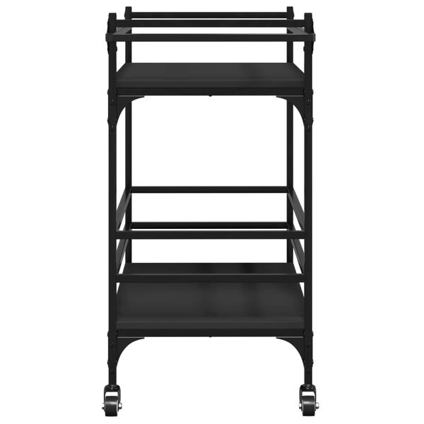 vidaXL Kitchen Trolley Black 82x40x78.5 cm Engineered Wood