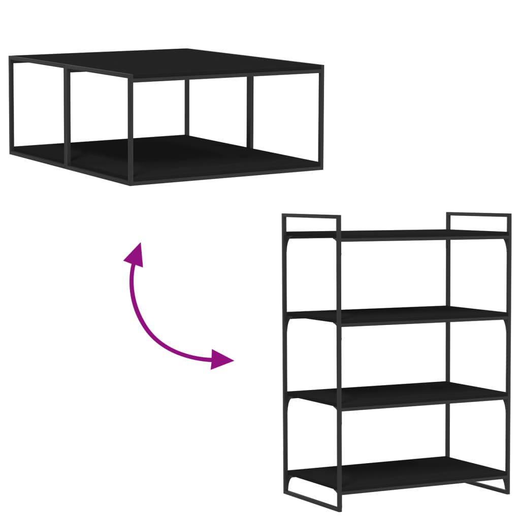 vidaXL Bookshelf Boards 8 pcs Black 80x50x1.5 cm Engineered Wood