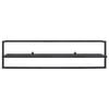 vidaXL Towel Rack Black 95x25x22 cm Iron