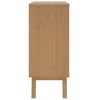 vidaXL Drawer Cabinet OLDEN Grey and Brown Solid Wood Pine
