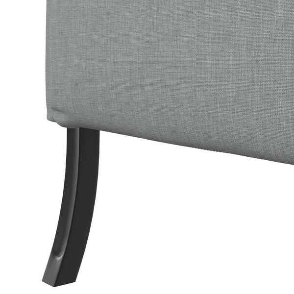 vidaXL Highback Sofa Light Grey 109x56x121 cm Fabric