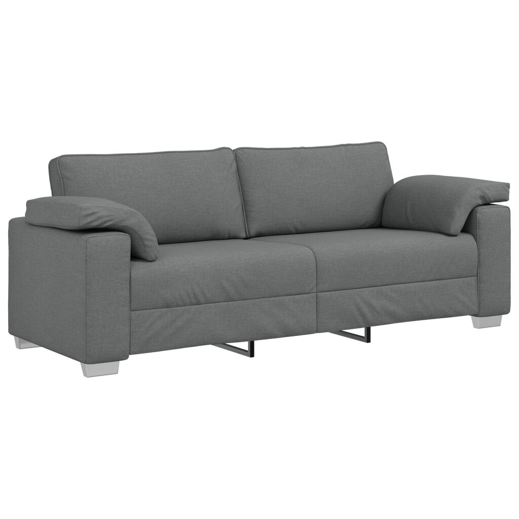 vidaXL 3-Seater Sofa Dark Grey 178 cm Fabric