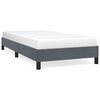 vidaXL Bed Frame without Mattress Dark Grey 100x190 cm Twin Velvet