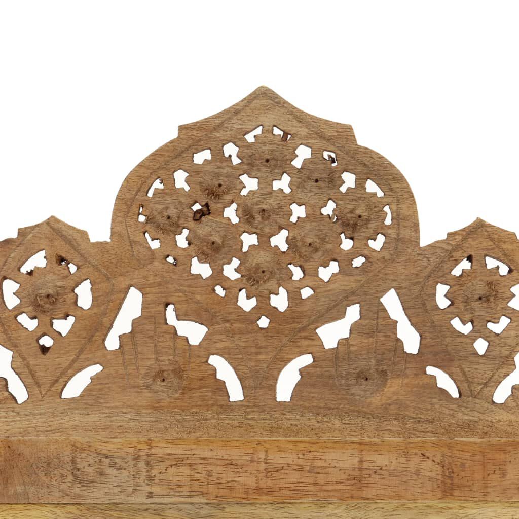 vidaXL Hand carved 3-Panel Room Divider 120x165 cm Solid Mango Wood