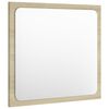 vidaXL Bathroom Mirror Sonoma Oak 40x1.5x37 cm Engineered Wood