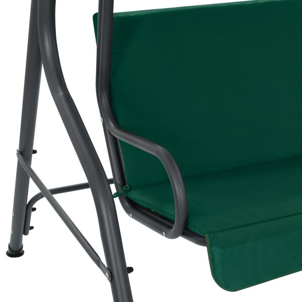 vidaXL Garden Swing Bench Green 170x110x153 cm Fabric