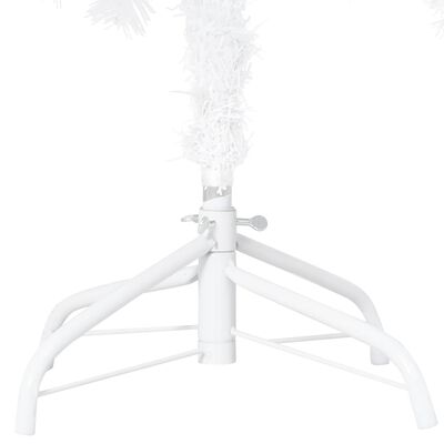 vidaXL Artificial Pre-lit Christmas Tree with Ball Set White 120 cm PVC