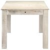 vidaXL Dining Table White 180x90x76 cm Solid Mango Wood