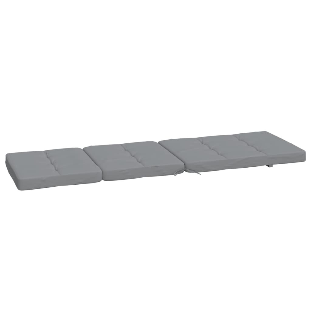 vidaXL Deck Chair Cushions 2 pcs Grey Oxford Fabric