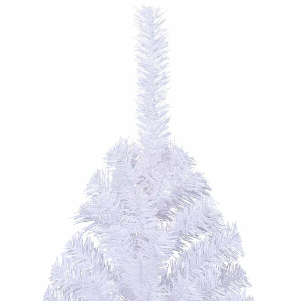 vidaXL Artificial Half Christmas Tree with Stand White 180 cm PVC