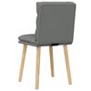 vidaXL Dining Chairs 2 pcs Dark Grey Fabric