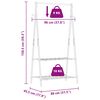 vidaXL Clothes Rack with Shelves 96x45.5x150.5 cm Bamboo