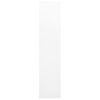 vidaXL Office Cabinet White 90x40x180 cm Steel and Tempered Glass