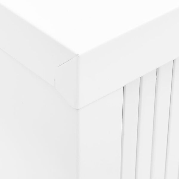 vidaXL Sliding Door Cabinet White 90x40x90 cm Steel