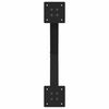 vidaXL Dining Table Legs X-Shaped 2 pcs Black 57x(72-73) cm Steel