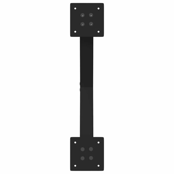 vidaXL Dining Table Legs X-Shaped 2 pcs Black 57x(72-73) cm Steel