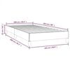 vidaXL Bed Frame without Mattress Light Grey 100x203 cm Twin XL Velvet