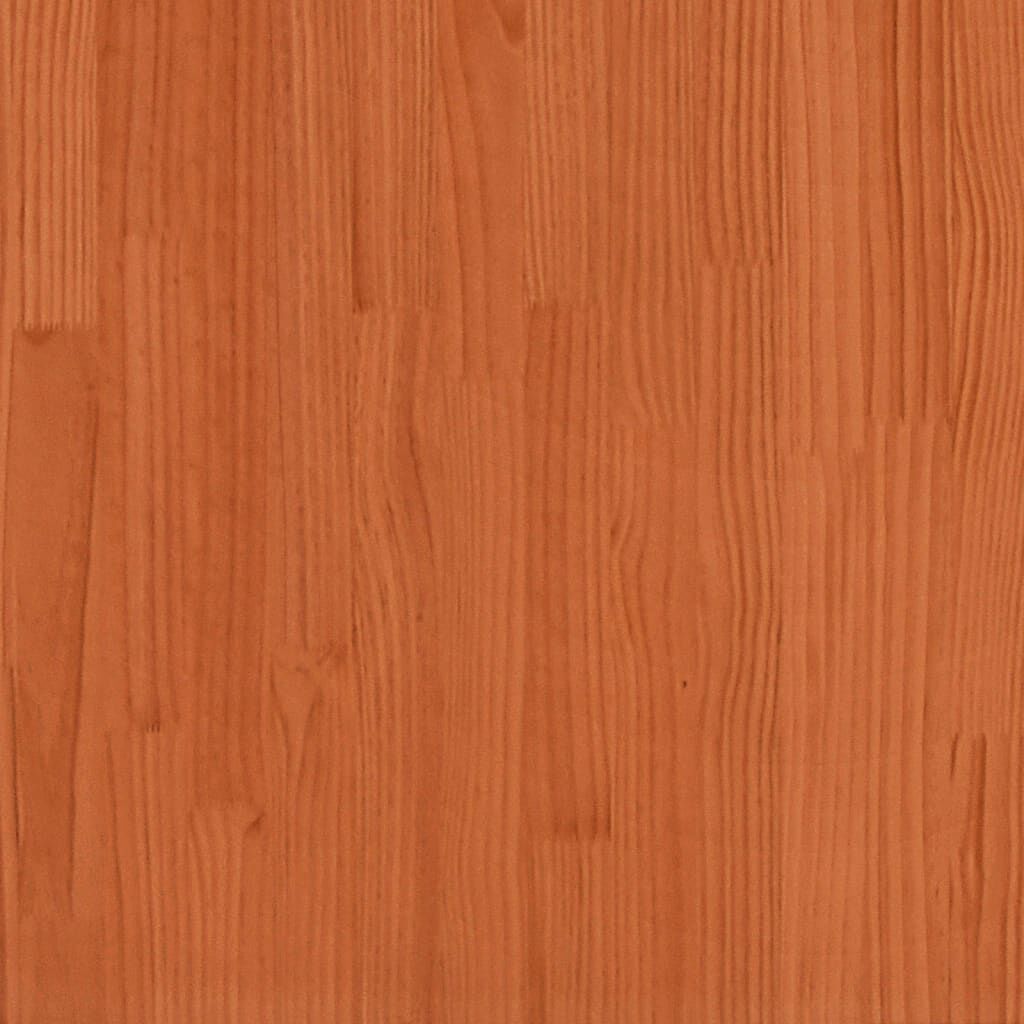 vidaXL Garden Planter Wax Brown 40x40x40 cm Solid Wood Pine