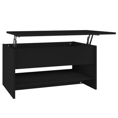 vidaXL Coffee Table Black 80x50x40 cm Engineered Wood