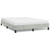 vidaXL Bed Frame without Mattress Light Grey 152x203 cm Queen Velvet