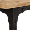 vidaXL Desk with Folding Stool Solid Mango Wood 115x50x76 cm