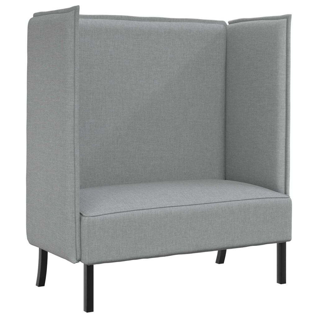 vidaXL Highback Sofa Light Grey 109x56x121 cm Fabric