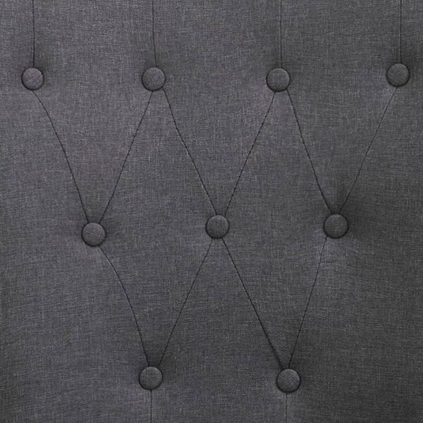 vidaXL Dining Chairs with Armrests 2 pcs Dark Grey Fabric