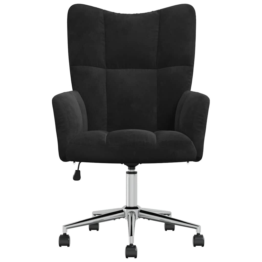 vidaXL Relaxing Chair Black Velvet