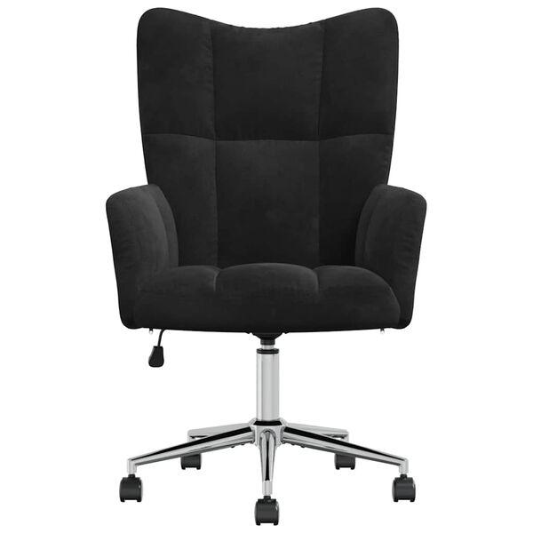 vidaXL Relaxing Chair Black Velvet
