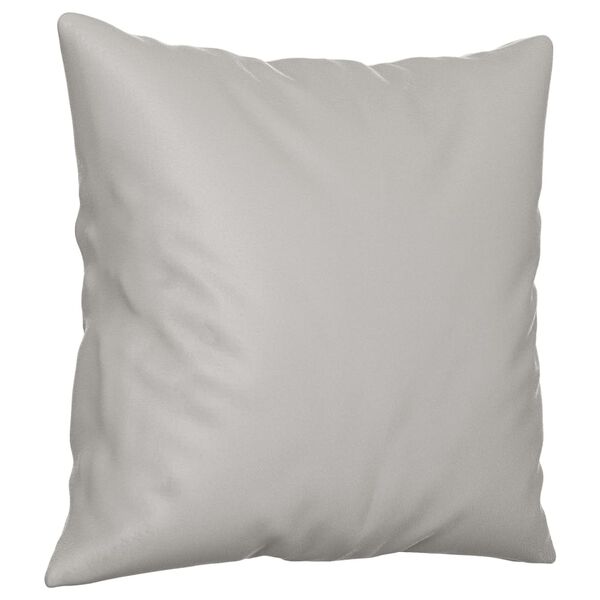 vidaXL Throw Pillows 2 pcs Light Grey 40x40 cm Microfibre Fabric