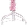 vidaXL Artificial Pre-lit Christmas Tree with Ball Set Pink 210 cm PVC