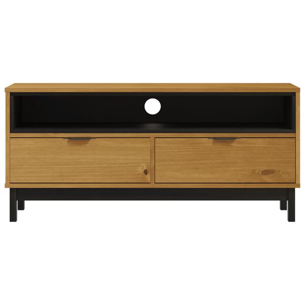 vidaXL TV Cabinet FLAM 110x40x50 cm Solid Wood Pine