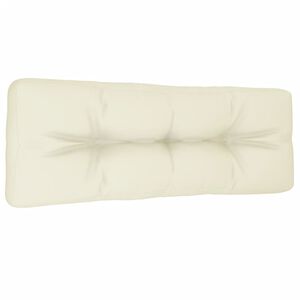 vidaXL Pallet Cushion Cream 120x40x12 cm Fabric