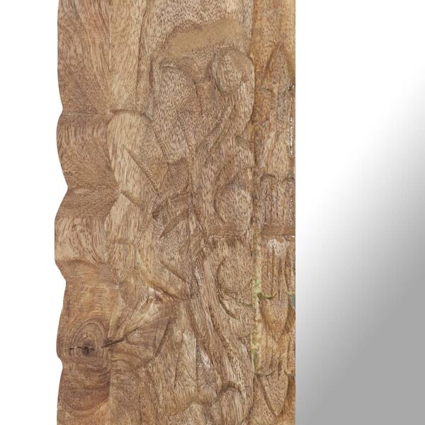 vidaXL Mirror 50x50 cm Solid Mango Wood
